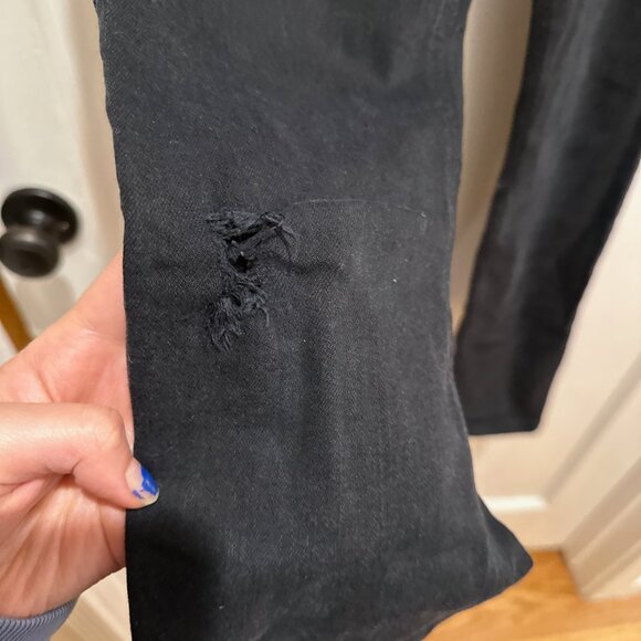 High Rise Black Skinny Jeans - Picture 6 of 7